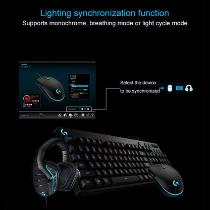 Logitech G102 6-keys RGB Glowing 6000DPI Five-speed Adjustable Wired Optical Gaming Mouse, Length: 2m (Black) - Wired Mice by Logitech | Online Shopping UK | buy2fix