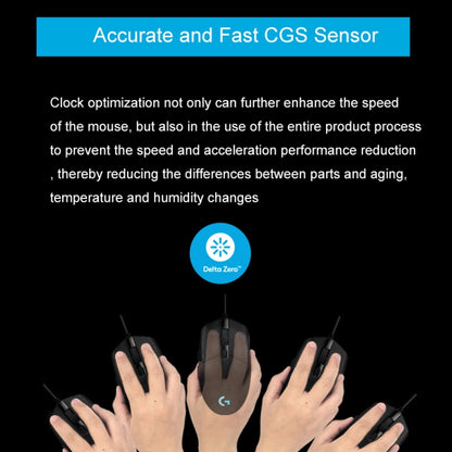 Logitech G102 6-keys RGB Glowing 6000DPI Five-speed Adjustable Wired Optical Gaming Mouse, Length: 2m (Black) - Wired Mice by Logitech | Online Shopping UK | buy2fix