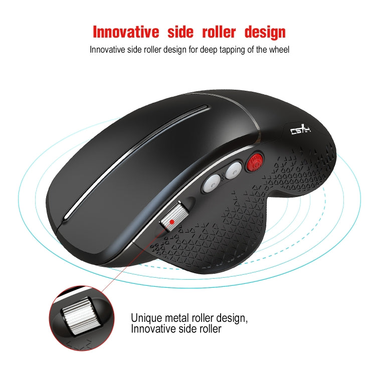 HXSJ T32 Ergonomic Design 2.4G Wireless Vertical Mouse - Wireless Mice by HXSJ | Online Shopping UK | buy2fix