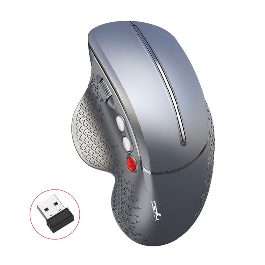 HXSJ T32 Ergonomic Design 2.4G Wireless Vertical Mouse(Silver) - Wireless Mice by HXSJ | Online Shopping UK | buy2fix