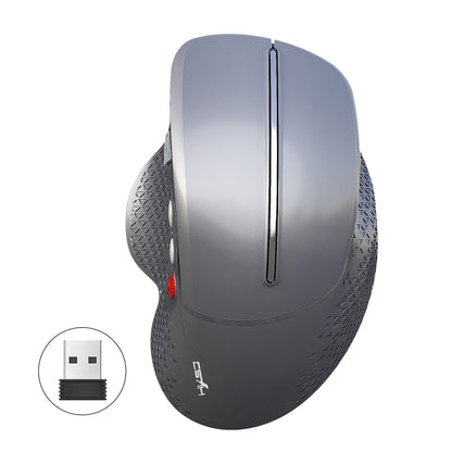 HXSJ T32 Ergonomic Design 2.4G Wireless Vertical Mouse(Silver) - Wireless Mice by HXSJ | Online Shopping UK | buy2fix