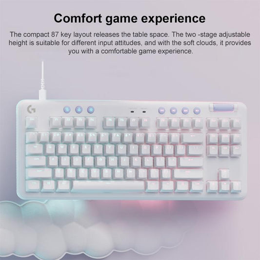 Logitech Aurora G713 RGB Wired Game E-sports 87-key Mechanical Keyboard with Palm Support, Red Shaft - Wired Keyboard by Logitech | Online Shopping UK | buy2fix