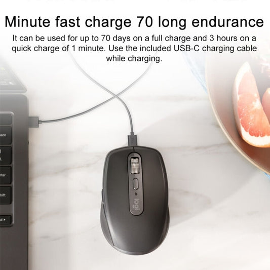 Logitech MX Anywhere 3S 4 Keys Wireless Bluetooth Dual Mode Mute Mouse (Pink) by Logitech