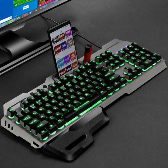 SHIPADOO GK70 Wired RGB Floating Detachable Hand Rest Character Translucent Three-color Switching Gaming Keyboard