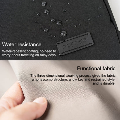 POFOKO E550 14 / 15.4 inch Portable Waterproof Polyester Laptop Handbag(Black) - Other by POFOKO | Online Shopping UK | buy2fix