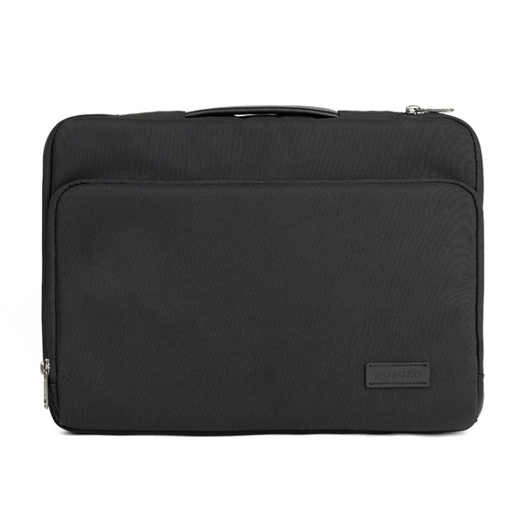 POFOKO E550 15.6 inch Portable Waterproof Polyester Laptop Handbag(Black) - Other by POFOKO | Online Shopping UK | buy2fix