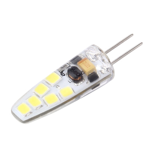G4 2W 180LM Corn Light Bulb, 12 LED SMD 2835 Silicone, DC 12V, Small Size: 4.1x1x1cm(White Light) by buy2fix