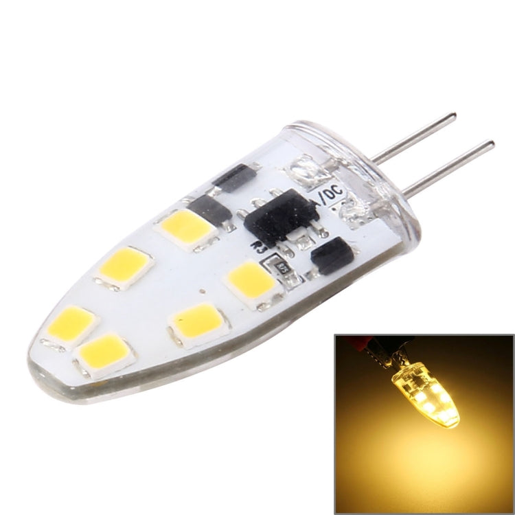 G4 2W 180LM Corn Light Bulb, 12 LED SMD 2835 Silicone, DC 12V, Big Size: 3.9x1.4x0.9cm(Warm White) - LED Blubs & Tubes by buy2fix | Online Shopping UK | buy2fix