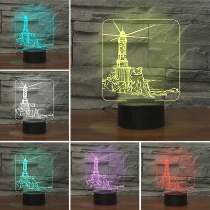 Lighthouse Shape 3D Colorful LED Vision Light Table Lamp, USB & Battery Version - Novelty Lighting by buy2fix | Online Shopping UK | buy2fix