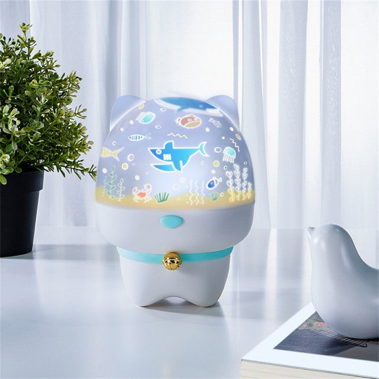 TW-S004 Creative Cute Pet Bluetooth Audio Projection Lamp(White) - Projection Lamp by buy2fix | Online Shopping UK | buy2fix