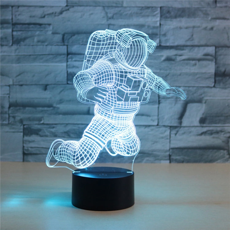 Astronaut Shape 3D Colorful LED Vision Light Table Lamp, USB Touch Version - Novelty Lighting by buy2fix | Online Shopping UK | buy2fix