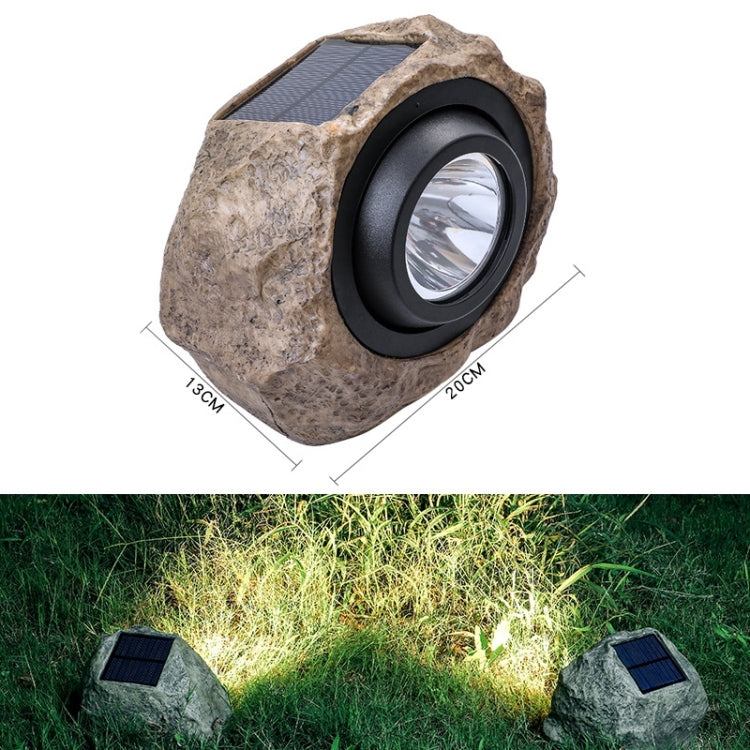 Solar Powered Simulated Stone Spotlight LED Light IP65 Waterproof Outdoor Garden Lawn Lamp - Solar Lights by buy2fix | Online Shopping UK | buy2fix