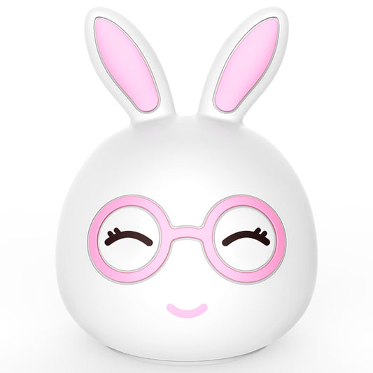 Happy Rabbit Creative Touch 3D LED Decorative Night Light, USB Charging Version (Pink) by buy2fix