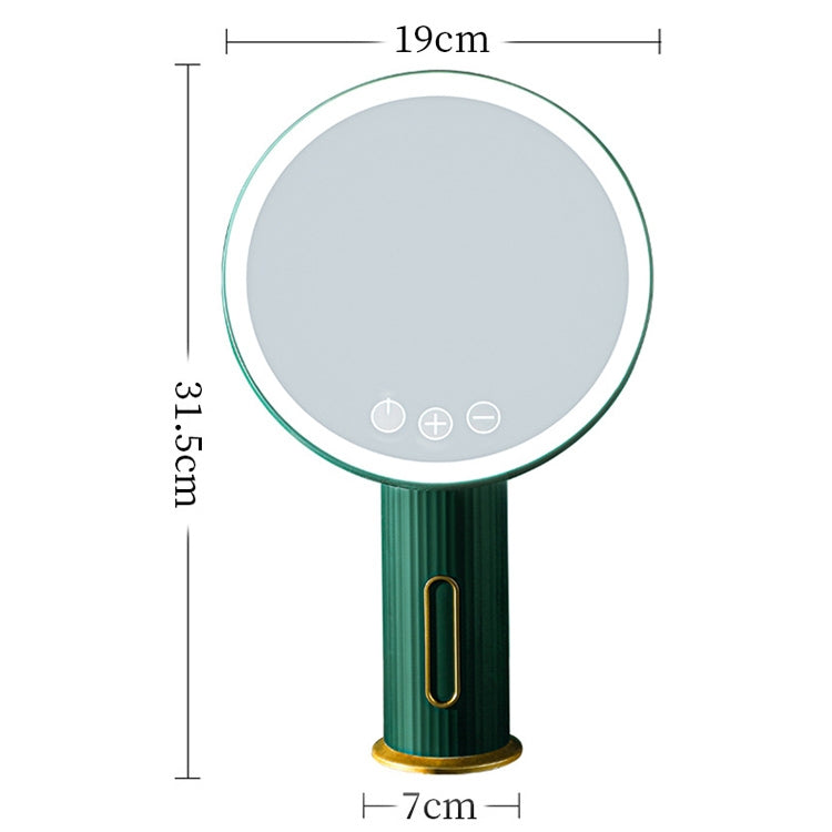 Smart LED Desktop Makeup Mirror with Fill Light, White Light (Green) - Mirror by buy2fix | Online Shopping UK | buy2fix