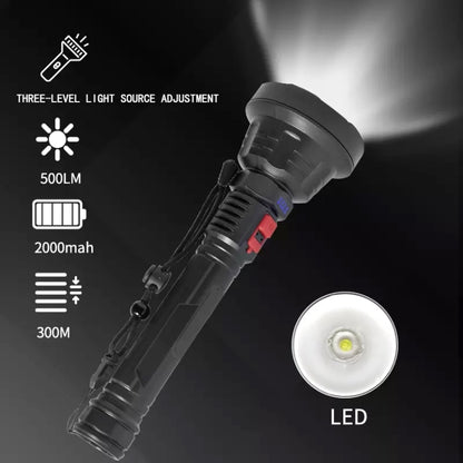 L-826 Single Core 3W USB Rechargeable Mini Portable Glare LED Flashlight - LED Flashlight by buy2fix | Online Shopping UK | buy2fix