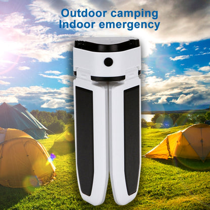 Multifunctional Solar USB Charging 60 LED Trefoil Camping Lamp Outdoor Tent Portable Lamp Flashlight  Emergency Light Bulb Light, Style: Solar - Camping Lighting by buy2fix | Online Shopping UK | buy2fix