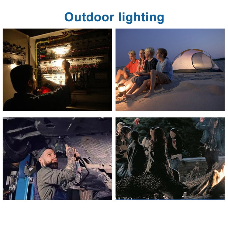 Multifunctional Solar USB Charging 60 LED Trefoil Camping Lamp Outdoor Tent Portable Lamp Flashlight  Emergency Light Bulb Light, Style: Solar - Camping Lighting by buy2fix | Online Shopping UK | buy2fix