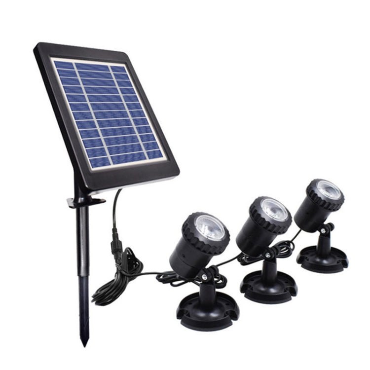 3 In 1 Warm Light Lawn Insertion Pool Diving Solar Spotlight - Solar Lights by buy2fix | Online Shopping UK | buy2fix