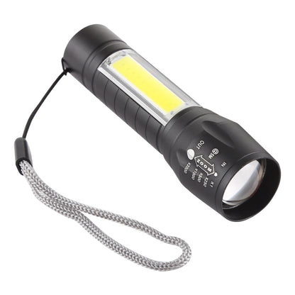 A2 USB Charging Waterproof Zoomable XPE + COB Flashlight with 3-Modes & Storage Box by buy2fix