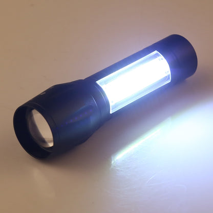 A2 USB Charging Waterproof Zoomable XPE + COB Flashlight with 3-Modes & Storage Box by buy2fix