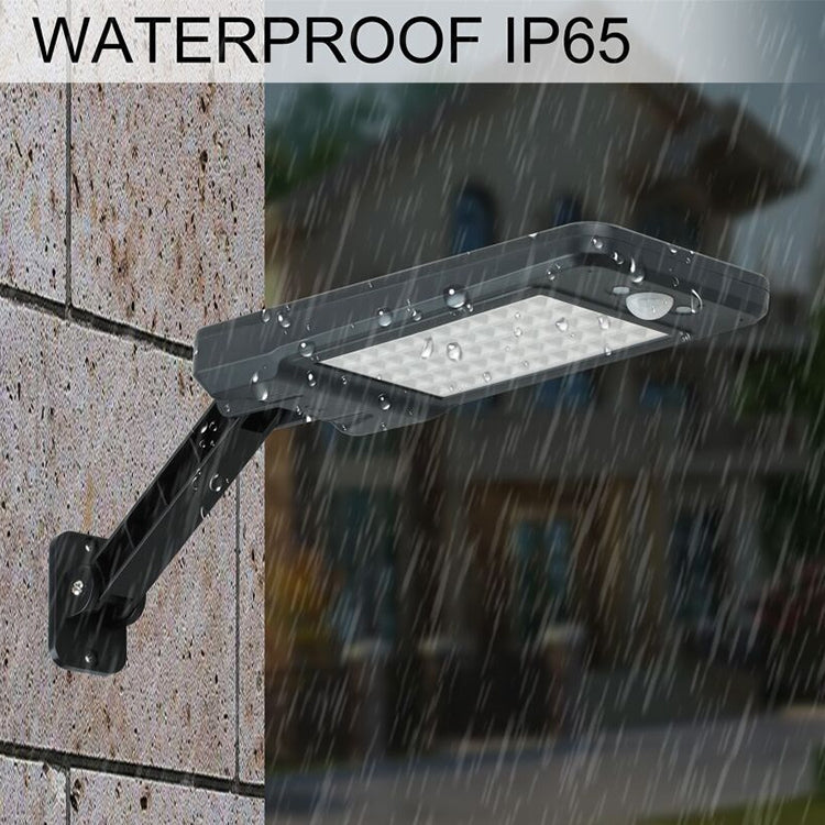 12W 56LEDs SMD 2835 Home Outdoor IP65 Waterproof Remote Control Solar Wall Light Human Body Sensor Light - Solar Lights by buy2fix | Online Shopping UK | buy2fix