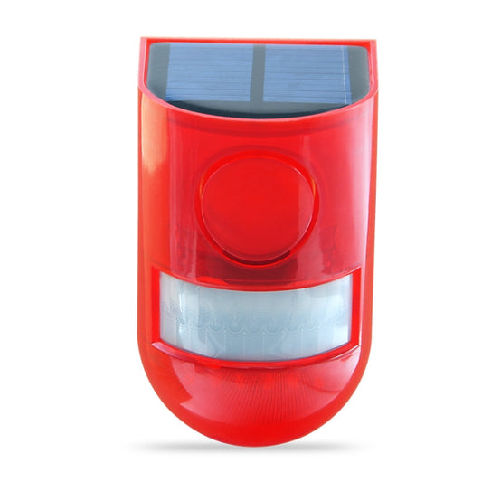 Solar Powered Sound-light Alarm Warning Light IP65 Waterproof 110 dB Burglar Alarm by buy2fix