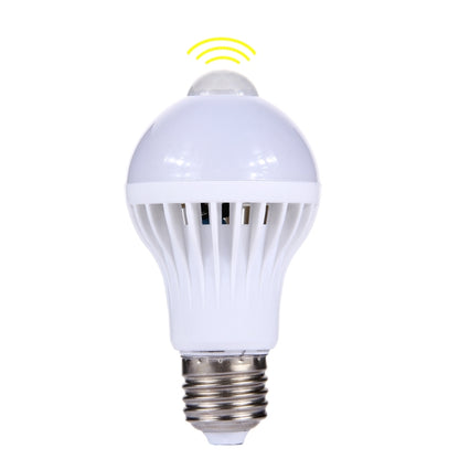 E27 9W Infrared Motion Sensor LED Light Bulb, Sensor Distance: 4-6m, AC 85-265V - Sensor LED Lights by buy2fix | Online Shopping UK | buy2fix