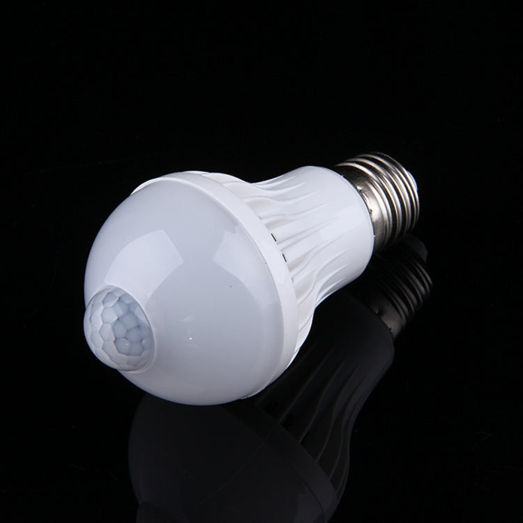 E27 9W Infrared Motion Sensor LED Light Bulb, Sensor Distance: 4-6m, AC 85-265V - Sensor LED Lights by buy2fix | Online Shopping UK | buy2fix