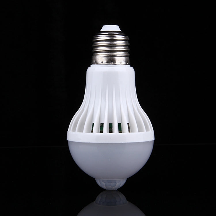 E27 9W Infrared Motion Sensor LED Light Bulb, Sensor Distance: 4-6m, AC 85-265V - Sensor LED Lights by buy2fix | Online Shopping UK | buy2fix