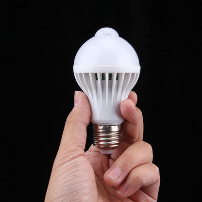 E27 9W Infrared Motion Sensor LED Light Bulb, Sensor Distance: 4-6m, AC 85-265V - Sensor LED Lights by buy2fix | Online Shopping UK | buy2fix