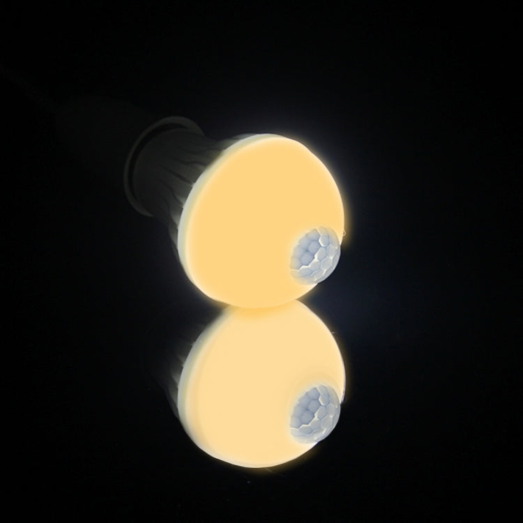 E27 9W Infrared Motion Sensor LED Light Bulb, Sensor Distance: 4-6m, AC 85-265V - Sensor LED Lights by buy2fix | Online Shopping UK | buy2fix