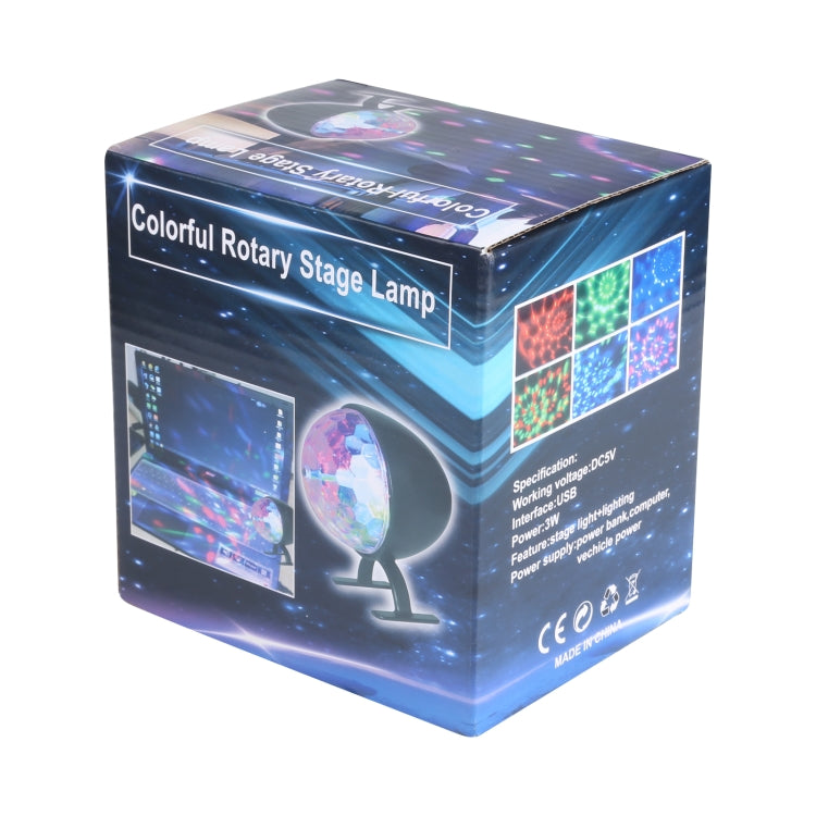 3W Colorful Rotary Stage LED Lamp, US Plug - Stage Lighting by buy2fix | Online Shopping UK | buy2fix