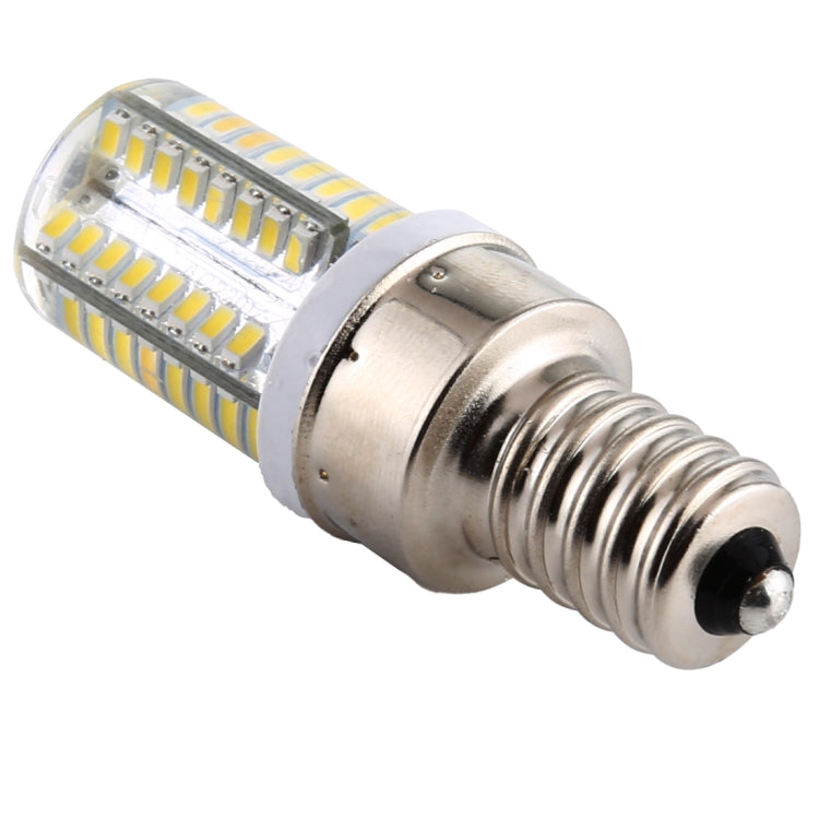 E12 SMD 3014 64 LEDs Dimmable LED Corn Light, AC 220V (White Light) - LED Blubs & Tubes by buy2fix | Online Shopping UK | buy2fix