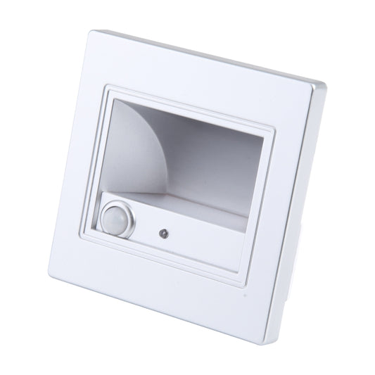 Square Wall Light Lamp for Stairs Step Corner, AC 85-265V (Silver) by buy2fix