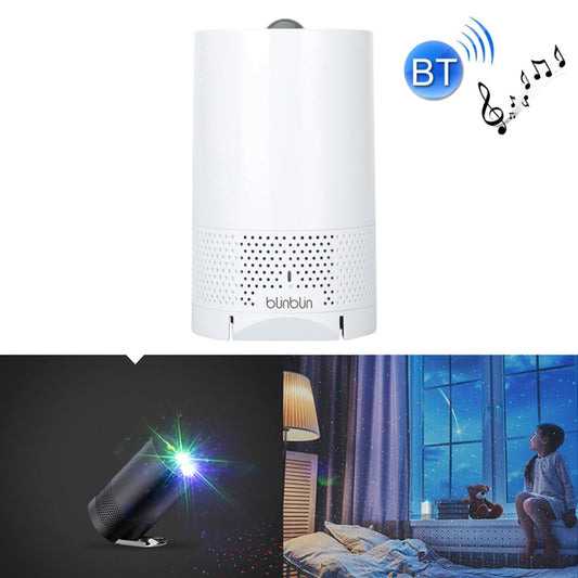 Blinblin Major 1 6W USB Charging Portable RGB Laser Projector Bluetooth Stereo Sound Speaker(White) - Desktop Speaker by buy2fix | Online Shopping UK | buy2fix