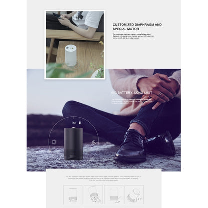 Blinblin Major 1 6W USB Charging Portable RGB Laser Projector Bluetooth Stereo Sound Speaker(White) - Desktop Speaker by buy2fix | Online Shopping UK | buy2fix