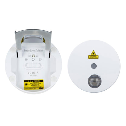 Blinblin Major 1 6W USB Charging Portable RGB Laser Projector Bluetooth Stereo Sound Speaker(White) - Desktop Speaker by buy2fix | Online Shopping UK | buy2fix