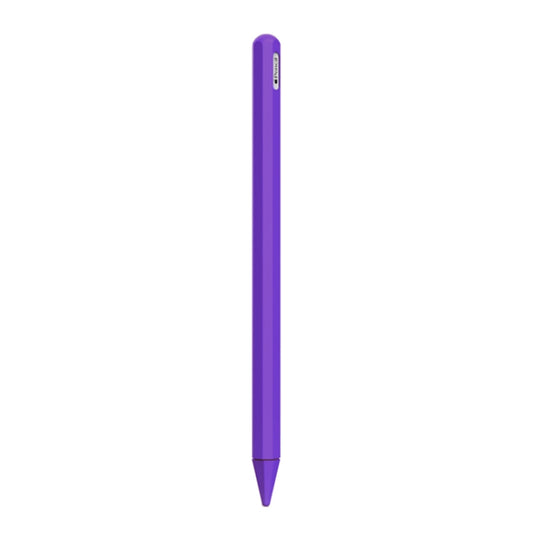Stylus Pen Silica Gel Protective Case for Apple Pencil 2 (Purple) by buy2fix