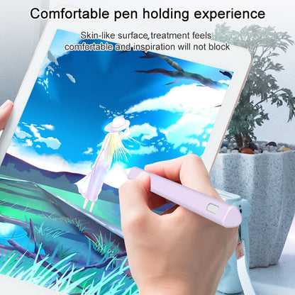 LOVE MEI For Apple Pencil 2 Triangle Shape Stylus Pen Silicone Protective Case Cover(Black) - Pencil Accessories by LOVE MEI | Online Shopping UK | buy2fix