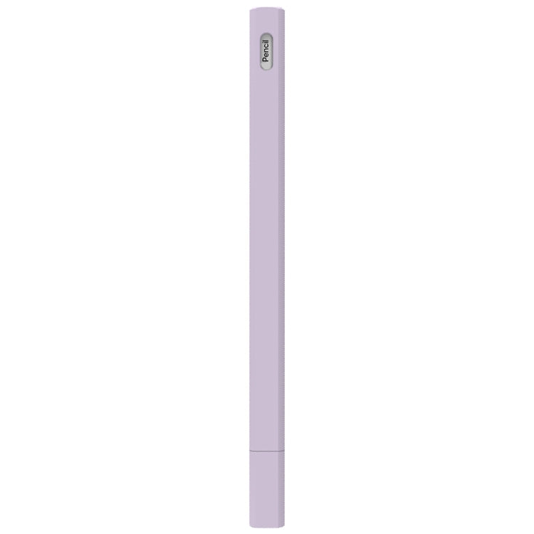 LOVE MEI For Apple Pencil 2 Triangle Shape Stylus Pen Silicone Protective Case Cover(Purple) - Pencil Accessories by LOVE MEI | Online Shopping UK | buy2fix