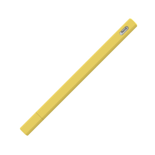LOVE MEI For Apple Pencil 2 Triangle Shape Stylus Pen Silicone Protective Case Cover(Yellow) by LOVE MEI