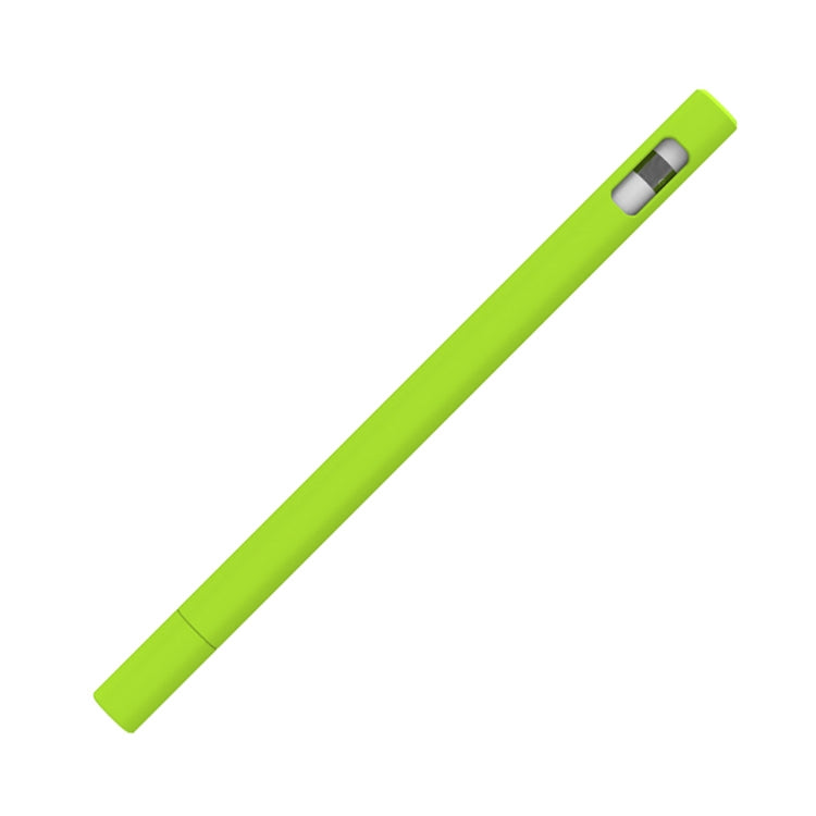 LOVE MEI For Apple Pencil 1 Triangle Shape Stylus Pen Silicone Protective Case Cover (Fluorescent Green) - Pencil Accessories by LOVE MEI | Online Shopping UK | buy2fix