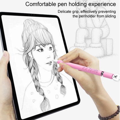 LOVE MEI For Apple Pencil 2 Middle Finger Shape Stylus Pen Silicone Protective Case Cover (Purple) - Pencil Accessories by LOVE MEI | Online Shopping UK | buy2fix