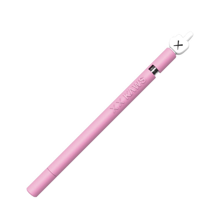 LOVE MEI For Apple Pencil 1 Middle Finger Shape Stylus Pen Silicone Protective Case Cover (Pink) - Pencil Accessories by LOVE MEI | Online Shopping UK | buy2fix