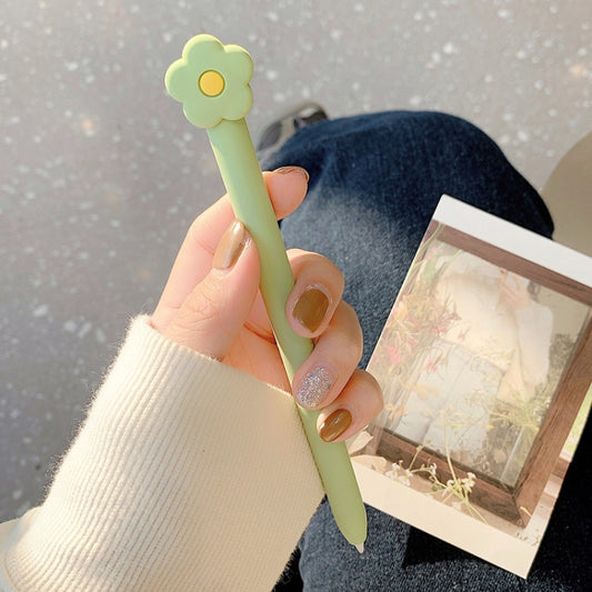 Cute Cartoon Silicone Protective Cover for Apple Pencil 1(Green) by buy2fix