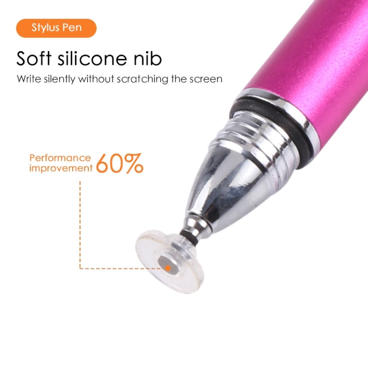 Universal Silicone Disc Nib Capacitive Stylus Pen (Rose Red) - Stylus Pen by buy2fix | Online Shopping UK | buy2fix