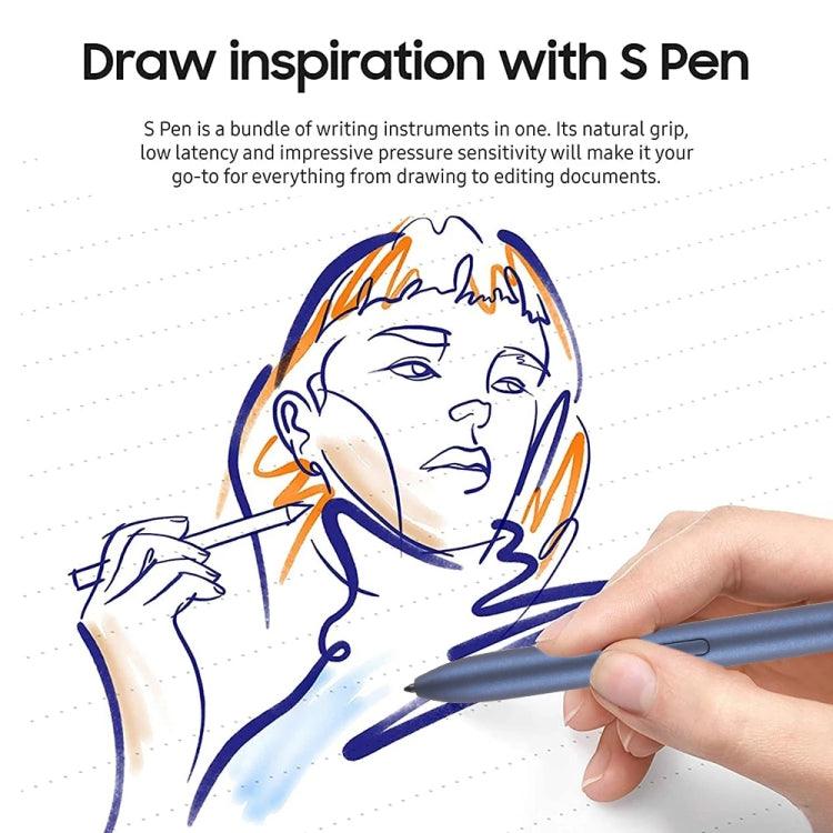 High Sensitivity Stylus Pen For Samsung Galaxy Tab S7/S7+/S7 FE/S8/S8+/S8 Ultra/S9/S9+/S9 Ultra/S10/S10+/S10 Ultra (Dark Blue) by buy2fix