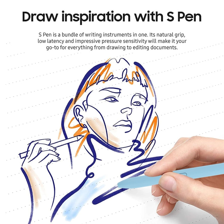 High Sensitivity Stylus Pen For Samsung Galaxy Tab S7/S7+/S7 FE/S8/S8+/S8 Ultra/S9/S9+/S9 Ultra/S10/S10+/S10 Ultra (Blue) by buy2fix