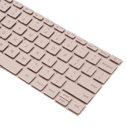For Xiaomi Mi Notebook Air 12.5 US Version Keyboard with Backlight (Gold) - Replacement Keyboards by buy2fix | Online Shopping UK | buy2fix