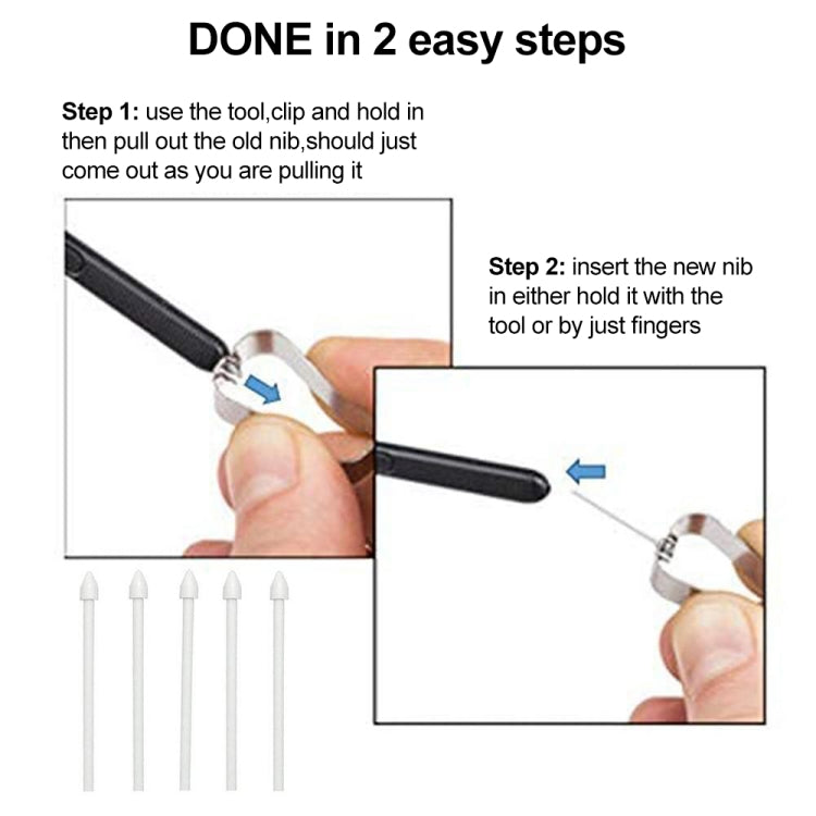 6 in 1 Universal Stylus Pen Replacement Pencil Tips For Samsung Galaxy Tab S8 / S7 / S6 / Galaxy Note20 / Note10 / S23 Ultra / S22 Ultra(Black) - Pencil Accessories by buy2fix | Online Shopping UK | buy2fix